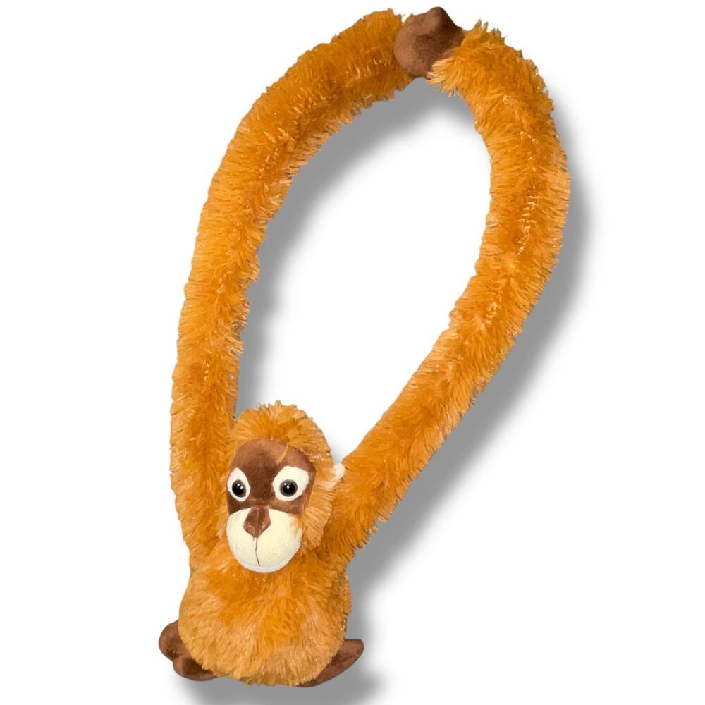 FAO Schwarz Hanging Monkey Orangutan Plush Toys R Us 18" Nursery Shower Gift - Picture 7 of 13